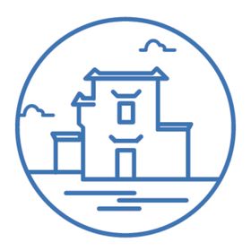 中国城市地标建筑简笔画
