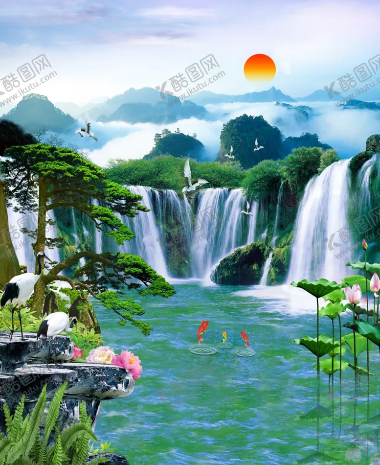 编号：88087606271354318261【酷图网】源文件下载-山水水墨装饰画