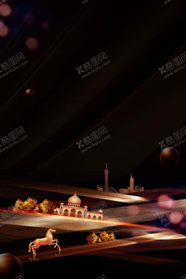 编号：97344805100049239085【酷图网】源文件下载-地产复古活动宣传海报背景素材