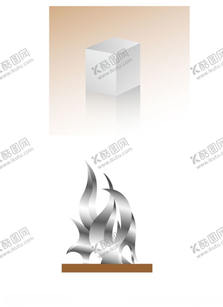 编号：69732510031449009648【酷图网】源文件下载-立方体与不锈钢雕塑