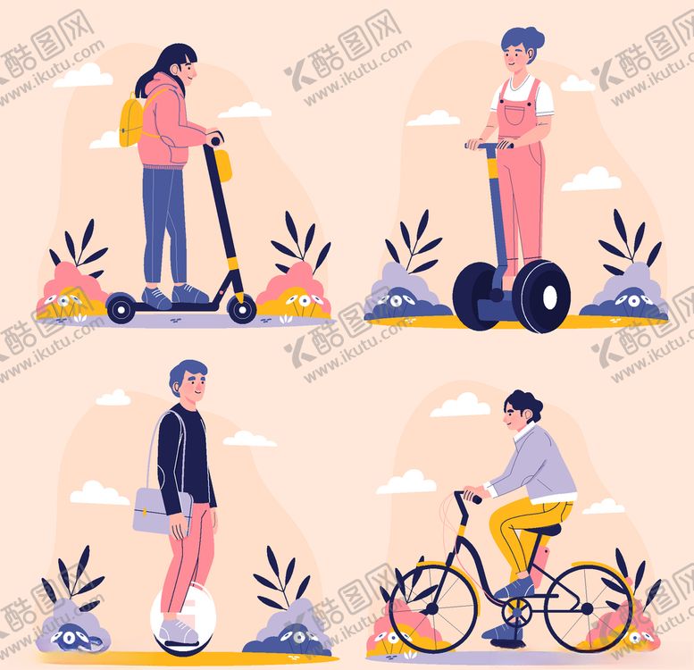 编号：99759505041045318881【酷图网】源文件下载-骑自行车
