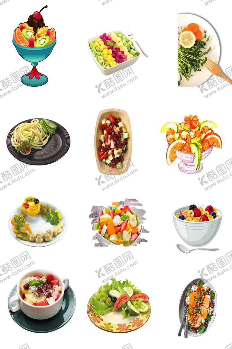 编号：22942707060717003739【酷图网】源文件下载-沙拉美食素材