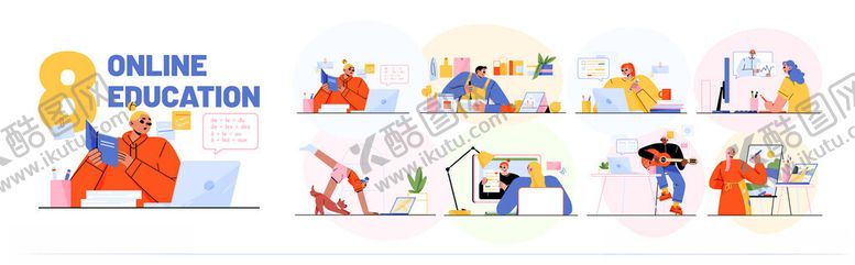 编号：25968911141850247450【酷图网】源文件下载-8种创意办公室活动场景