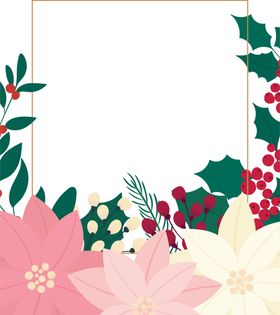 一套花卉和植物插图