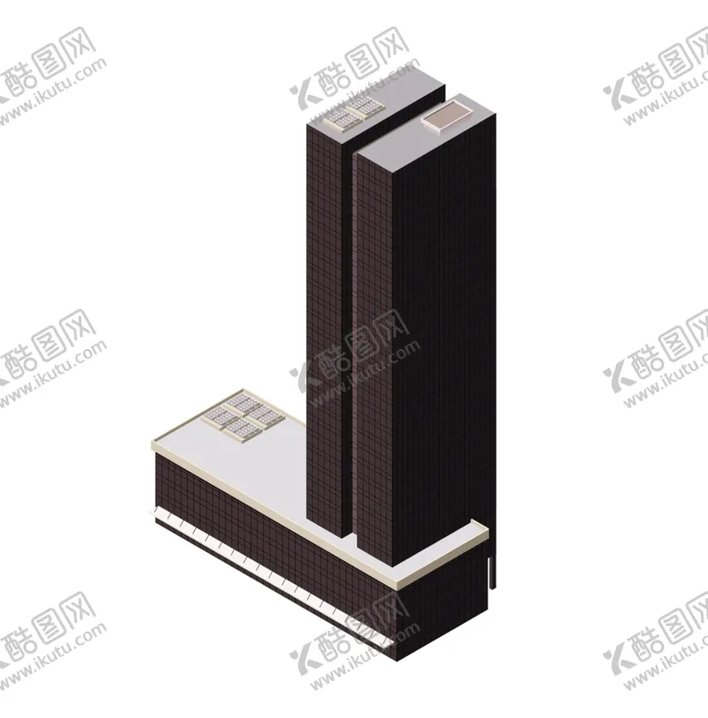 编号：15547207141138175154【酷图网】源文件下载-2.5D等距现代高层建筑