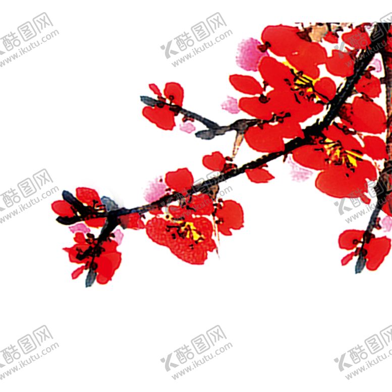 编号：68276309192255491555【酷图网】源文件下载-中国风水墨梅