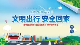 文明出行宣传海报