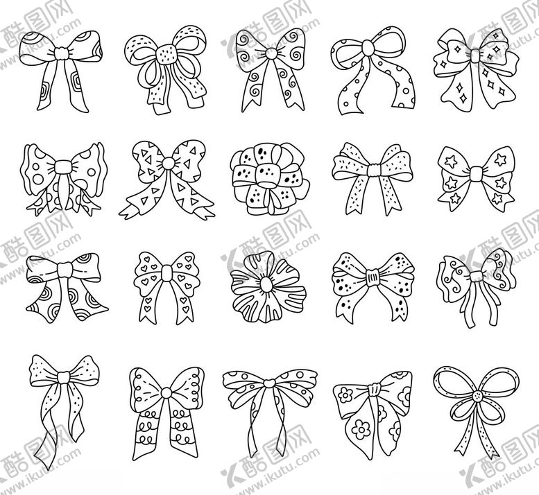 编号：20281511200159071713【酷图网】源文件下载-蝴蝶结图案