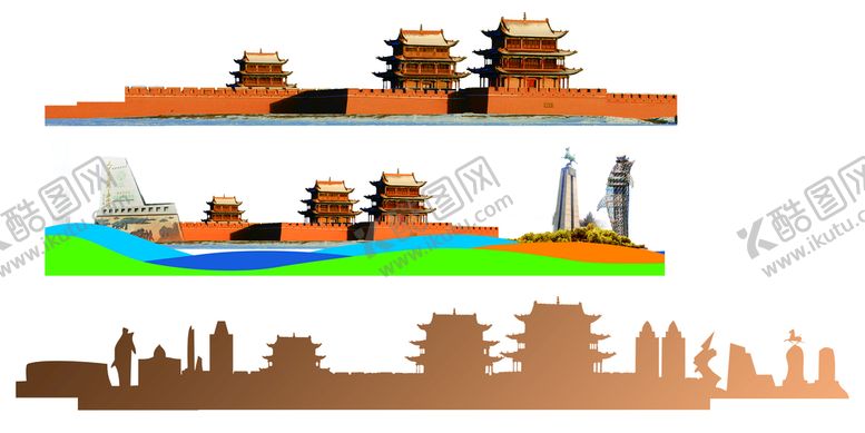 编号：49870610010600386587【酷图网】源文件下载-嘉峪关建筑