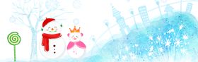 蓝色背景banner