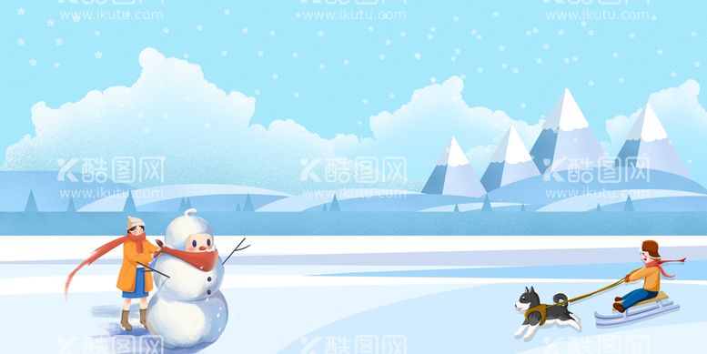 编号：90756109200508572501【酷图网】源文件下载-冬天雪景