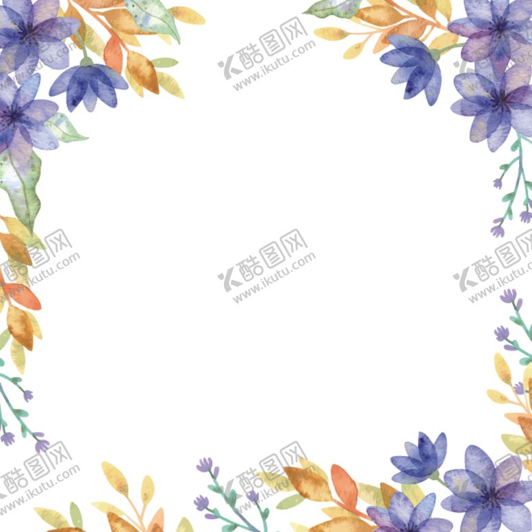 编号：94656410220935432478【酷图网】源文件下载-水彩花卉插画
