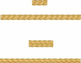 绳子吊麻矢量图挂
