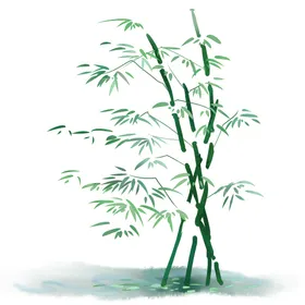 水墨竹子