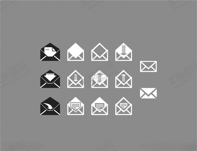 编号：59801909200234571205【酷图网】源文件下载-矢量信封图标