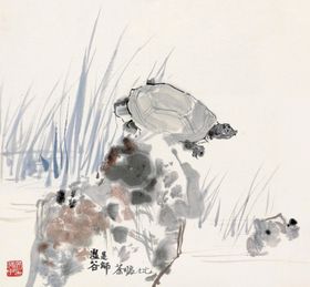 大气中国风水墨建筑风景宣传海报
