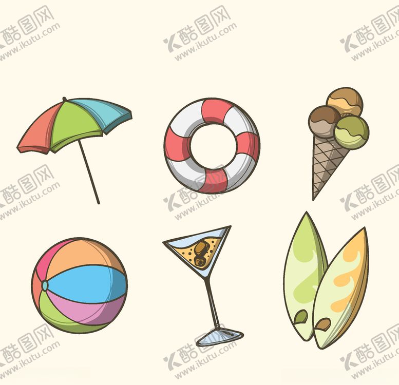 编号：17460606291225423675【酷图网】源文件下载-夏日元素