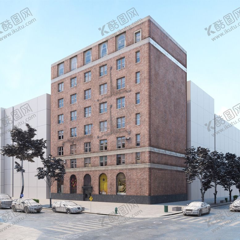 编号：40842002172211551998【酷图网】源文件下载-C4D模型建筑物