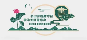 阅读文化墙览室图书室校园览室