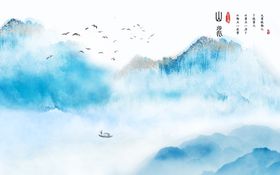 国画山水风景山水图山水买山水