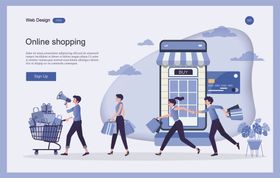 线上购物场景中的人物互动