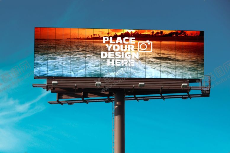 编号：37859810161923217464【酷图网】源文件下载-户外大型广告牌样机
