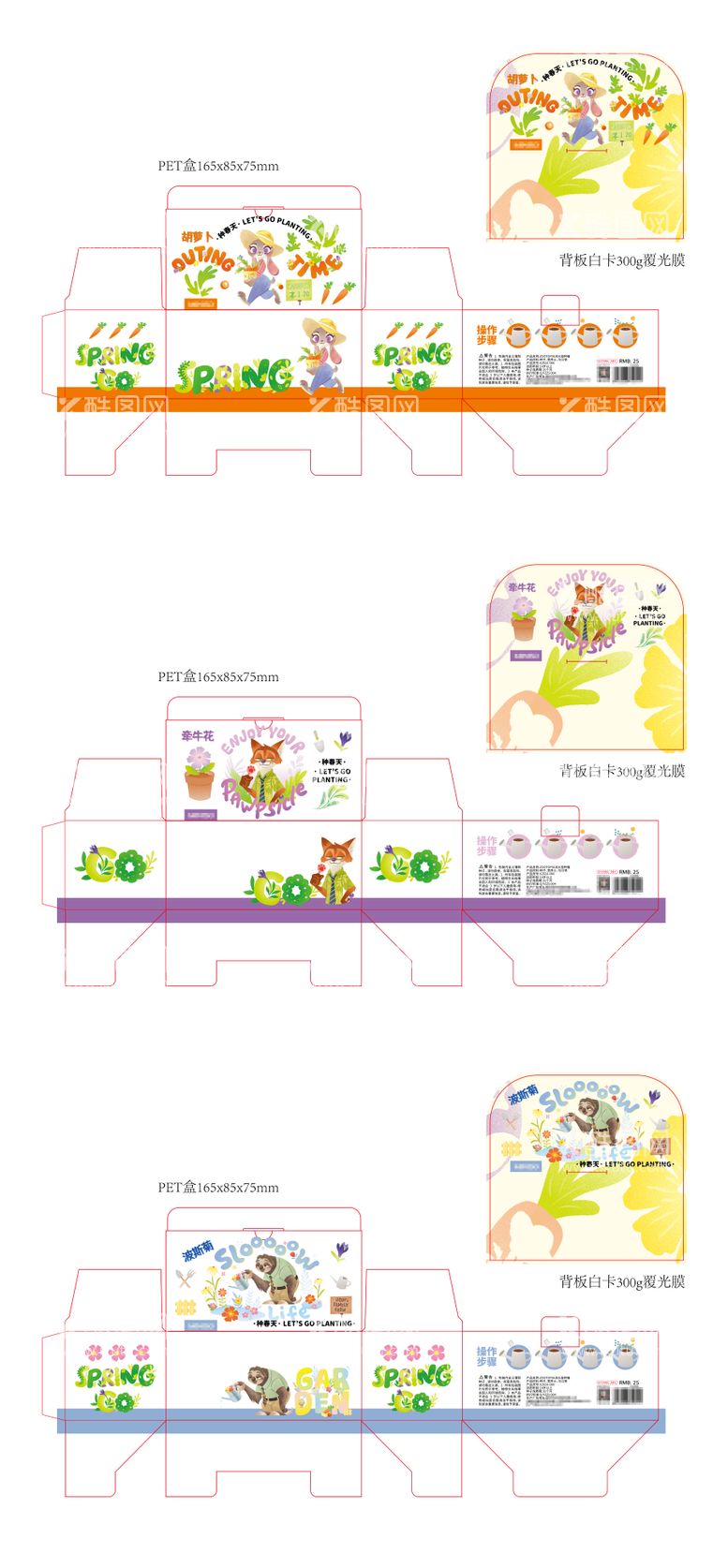 编号：26283211251807136168【酷图网】源文件下载-花花植物种子包装系列设计