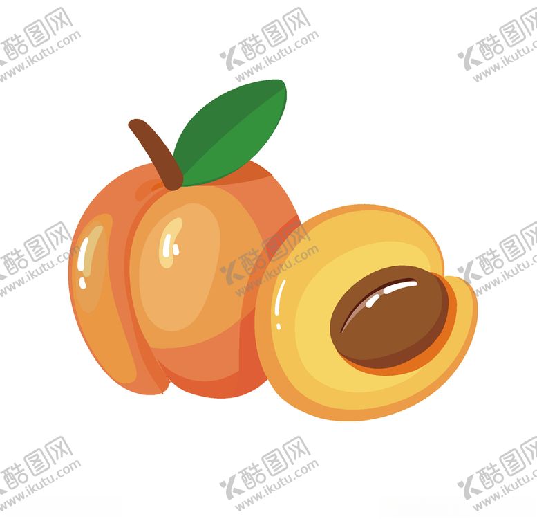 黄桃子树水果子园
