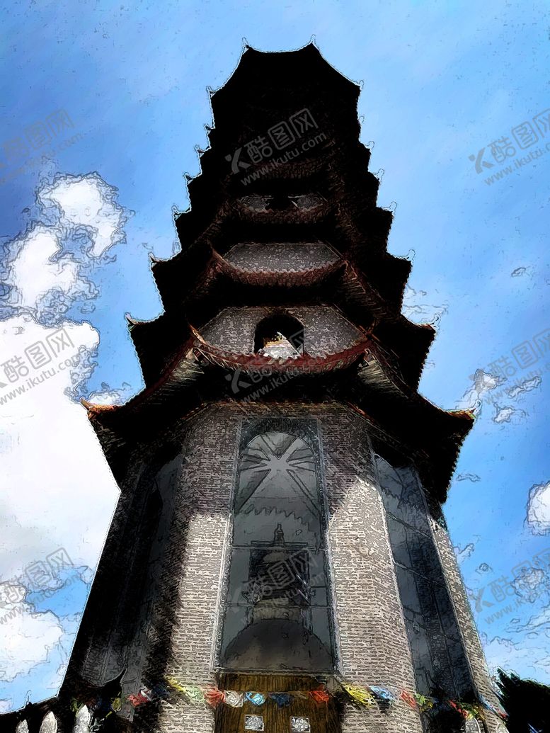 编号：67186605052253187869【酷图网】源文件下载-舍利塔艺术图