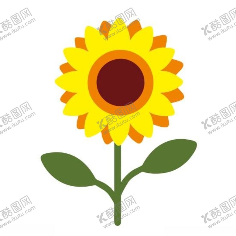 编号：21852804280640065228【酷图网】源文件下载-矢量卡通向日葵