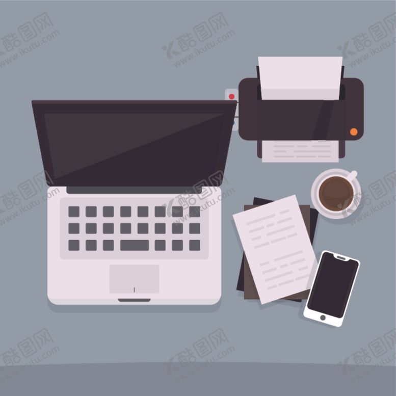 编号：31709810021410355770【酷图网】源文件下载-办公桌插图