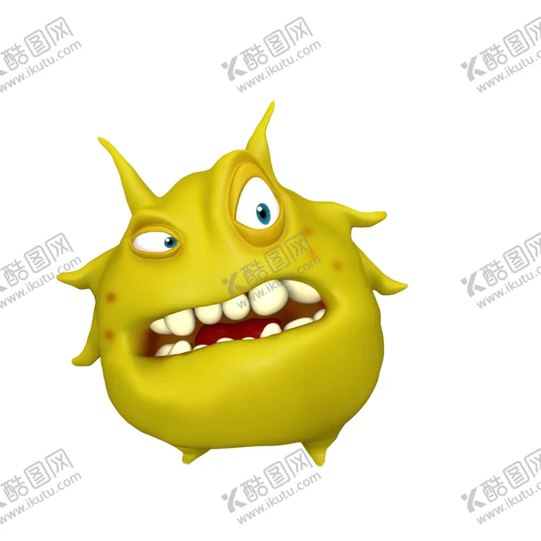编号：33940506281104409739【酷图网】源文件下载-卡通细菌