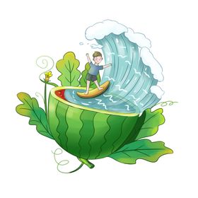 小暑海报小暑素材大暑素材