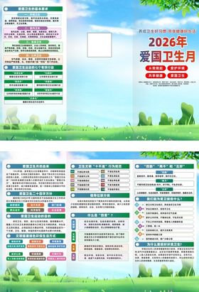 爱国卫生月折页