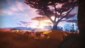 彩色动漫风景插画背景