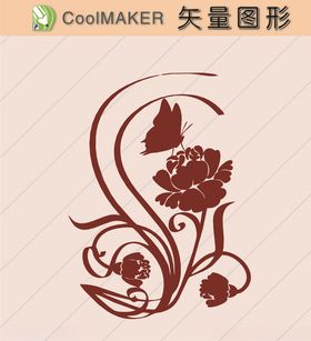 花草剪纸花草壁纸简洁手绘