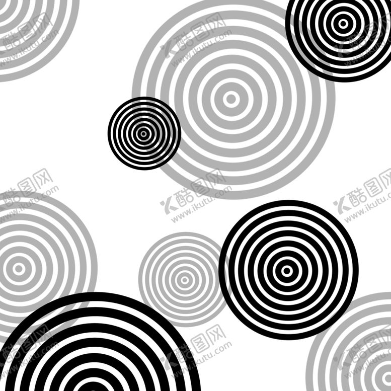 编号：45545104161947317006【酷图网】源文件下载-黑白圈圈