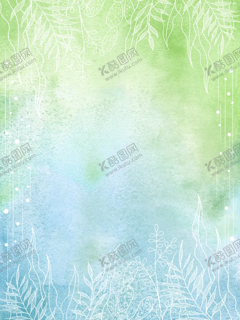 编号：85358404052248381161【酷图网】源文件下载-绿色水彩背景
