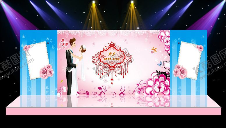 编号：91436410311445469347【酷图网】源文件下载-主体婚礼现场布置设计源文件素材