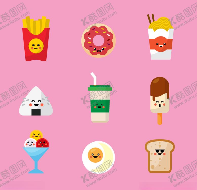 编号：95928707060758056522【酷图网】源文件下载-可爱食物