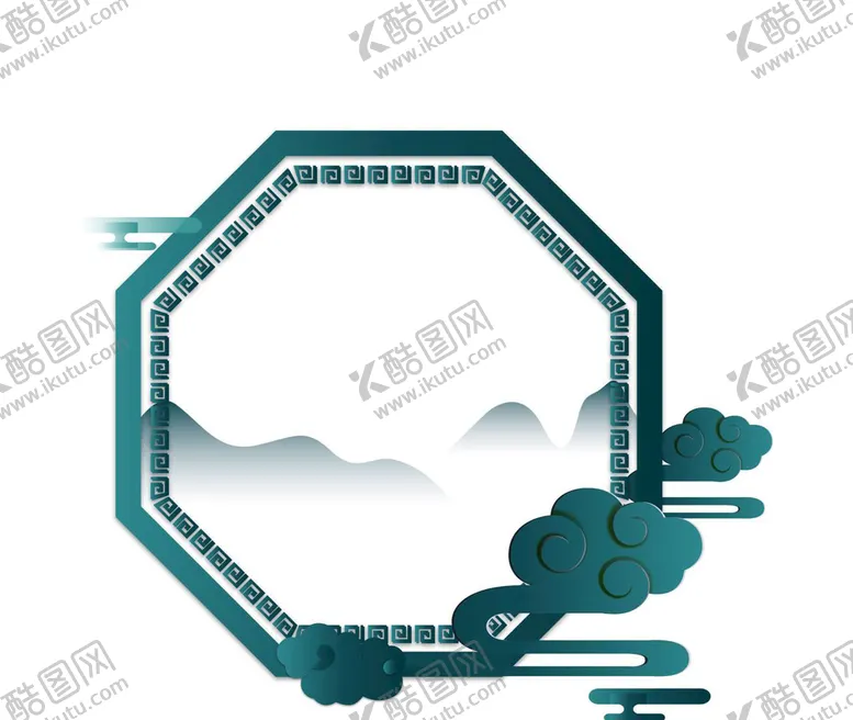 编号：34680509152343379027【酷图网】源文件下载-中式文化墙 古典花格 国潮边框
