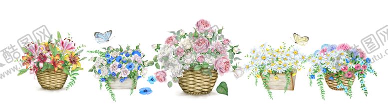 编号：97949510281332517181【酷图网】源文件下载-花蓝植物装饰画