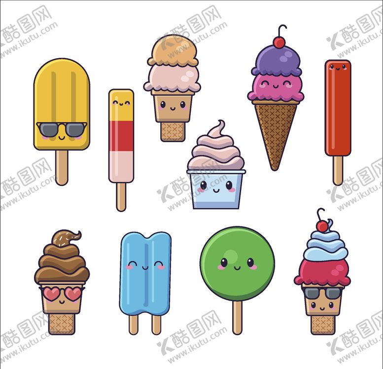 编号：18117410310243057055【酷图网】源文件下载-可爱食物