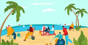 夏日海滩