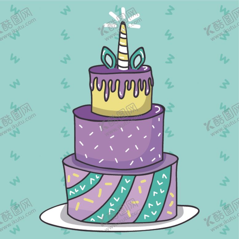 编号：17317305051133164444【酷图网】源文件下载-生日蛋糕