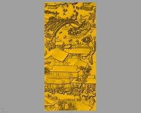 CAD浮雕装饰画立体模型EPS室内设计柱子