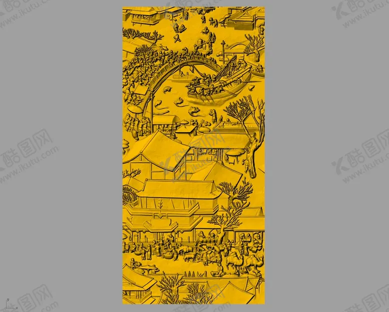 编号：92766710270655382693【酷图网】源文件下载-CAD浮雕装饰画立体模型
