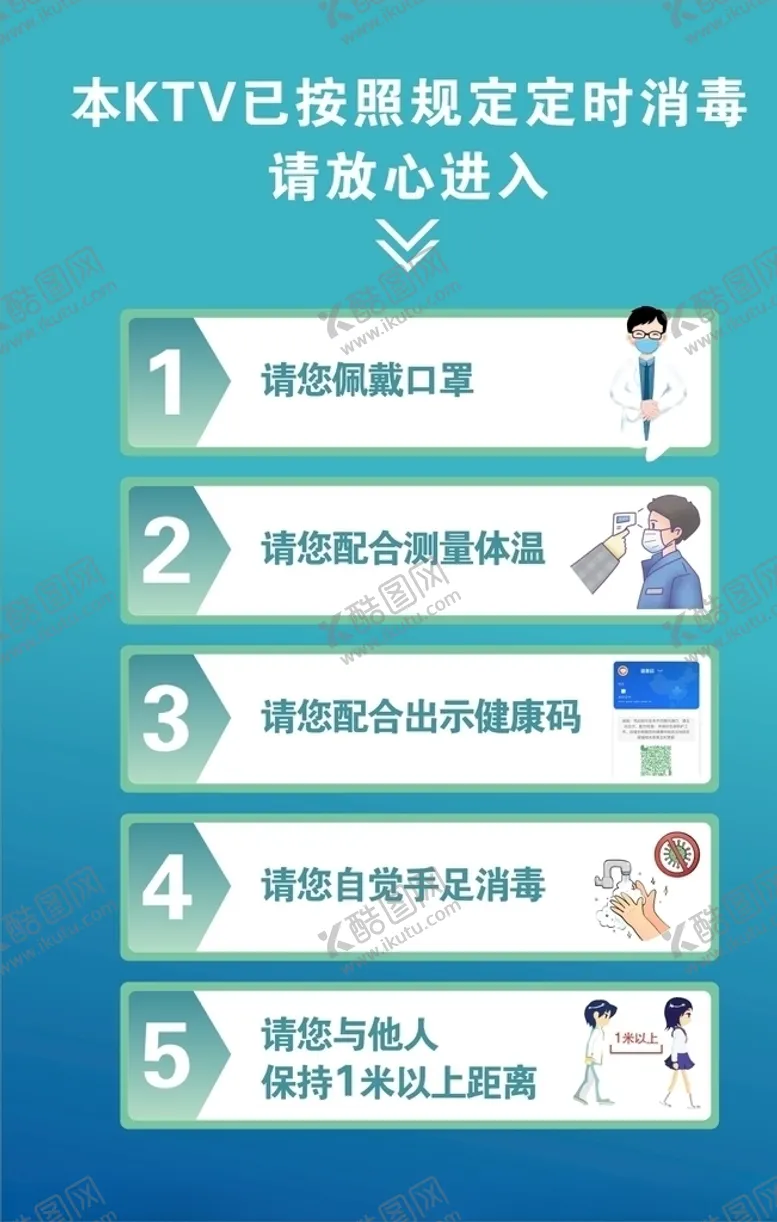 编号：75653310271324123328【酷图网】源文件下载-公共场所复工流程图