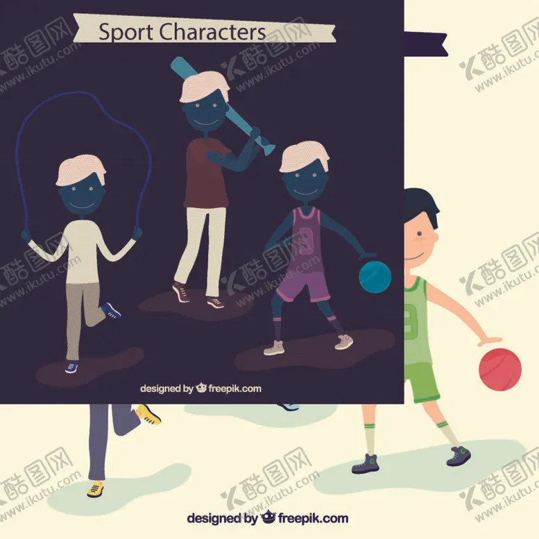 编号：49681710080423146391【酷图网】源文件下载-卡通运动男子