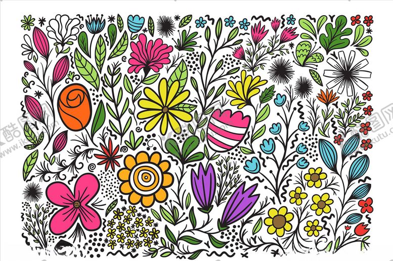编号：51421209240620239410【酷图网】源文件下载-花卉植物矢量素材
